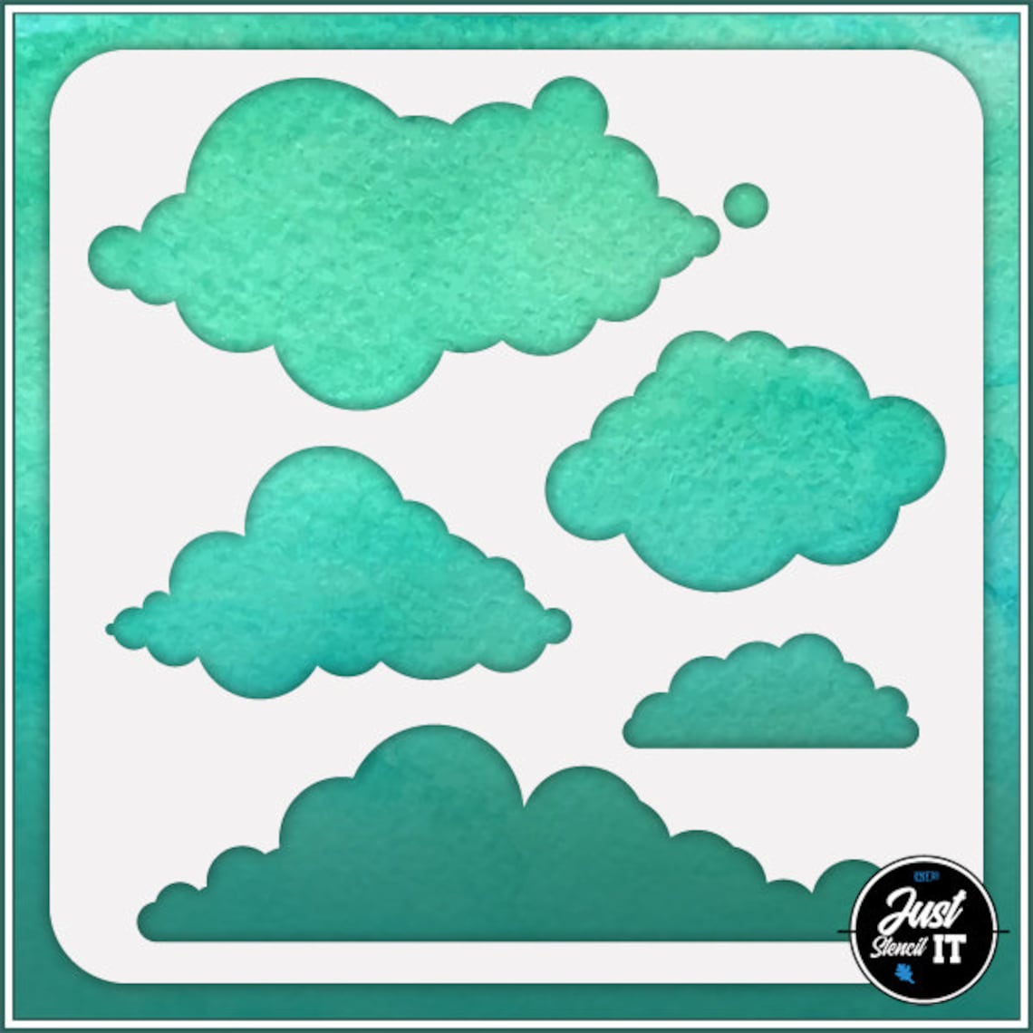 Clouds 4 Durable and Reusable Stencil for DIY Painting Etsy