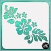 Hibiscus Flower #4 - Durable and reusable stencil for DIY painting, crafting and scrapbooking projects 