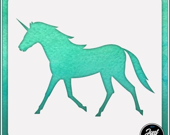 Unicorn 11 - Durable and reusable stencil for DIY painting, crafting and scrapbooking projects