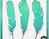 Feathers 1 Durable and reusable stencil for DIY painting, crafting and scrapbooking projects