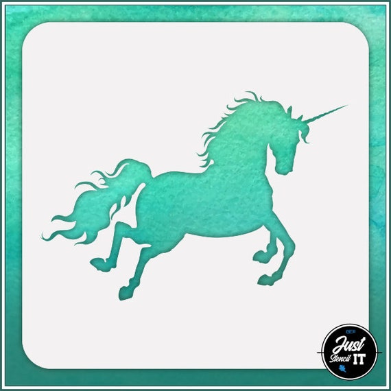 6 x 6 UNICORNS 190m STURDY MYLAR RE USEABLE FLEXIBLE STENCIL WITH INNER BITS 6 x 6 UNICORNS 190m STURDY MYLAR RE USEABLE FLEXIBLE STENCIL WITH INNER BITS