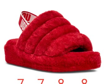 nike furry slides