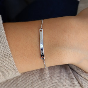 Sterling Silver Name Bracelet Personalized Bracelet For Woman Custom Name Bracelet Friendship Bracelet Mom&#39;s Gift Birthday Gift