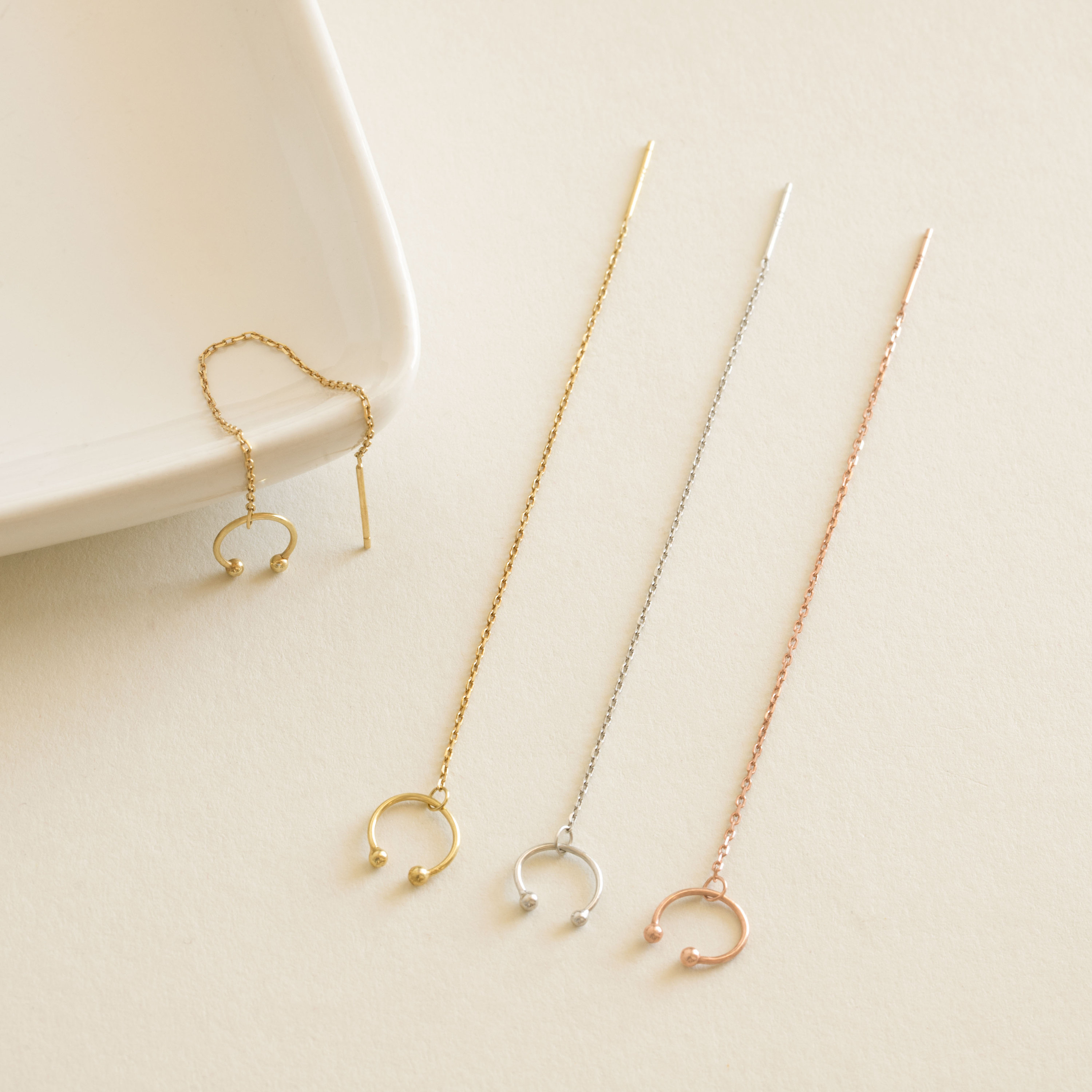Ear Cuff Chain Earrings • Perfect Minimalist Earrings