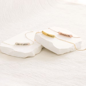 Personalized Birthstone Bracelet • Custom Gifts for Her • Jewelry for Mom • Birthstone jewelry • Gifts for Mom • New Mom bracelet