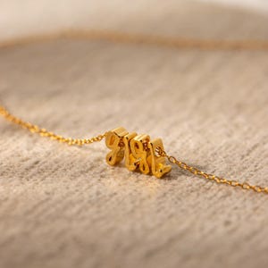 Collar con inicial cursiva en plata de ley personalizado: regalo personalizado para San Valentín, novia, mamá y amigos