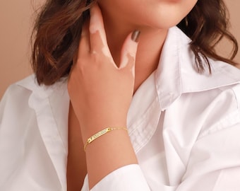 Sterling Silver Medical Alert Bracelet: Personalized Medical ID Jewelry