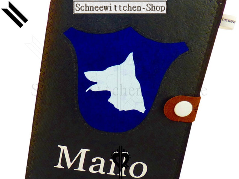 German Shepherd Dog Passport Sleeve Mailo Vaccination Passport cover EU Pet Passport Cover