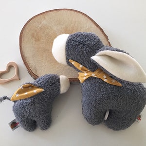 Mini donkey with desired ears as a cuddly toy or rattle image 3