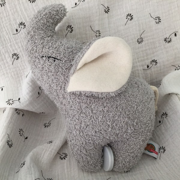 Spieluhr Elefant grau mit Melodie nach Wahl