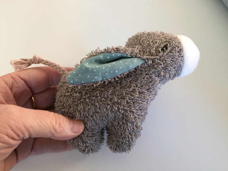 Mini donkey with desired ears as a cuddly toy or rattle image 2