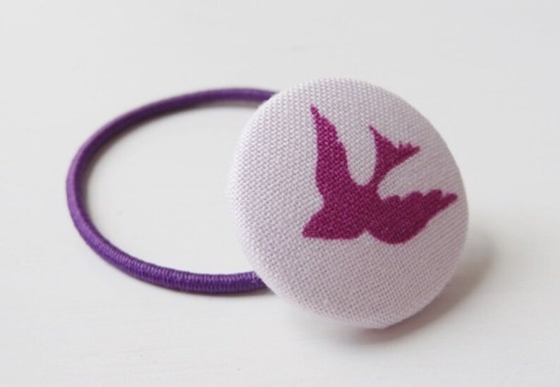 Hair gum swallow fabric knob image 3