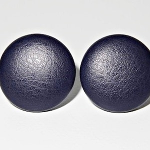 Pulsante tessuto Borchie blu navy