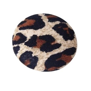 Stoffknopf 38mm XL Leopard Bild 2