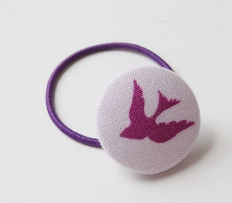 Hair gum swallow fabric knob image 1