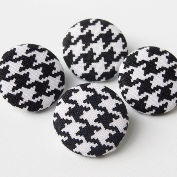 4 stof knopen 23 mm Pepita Houndstooth