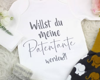 Unterwäsche Strampler Taufe Babybody Baby Body Patentante oder Patenonkel