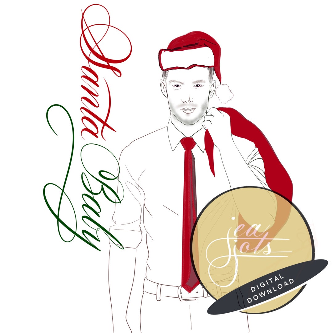Santa Baby Printable Art - Etsy