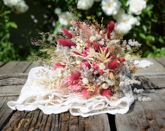 Rustic wedding bouquet for the bride, Wedding bouquet of dried flowers, Bouquet for bridesmaids, Rustic wedding, Natural wedding accessories