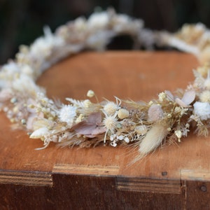 Dried Flower crown, Wedding flower crown, Bridal flower crown, Rustic Flower Crown, Maternity photosession, Wildflower crown, headwreath image 4