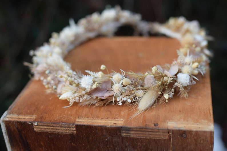 Dried Flower crown, Wedding flower crown, Bridal flower crown, Rustic Flower Crown, Maternity photosession, Wildflower crown, headwreath image 4