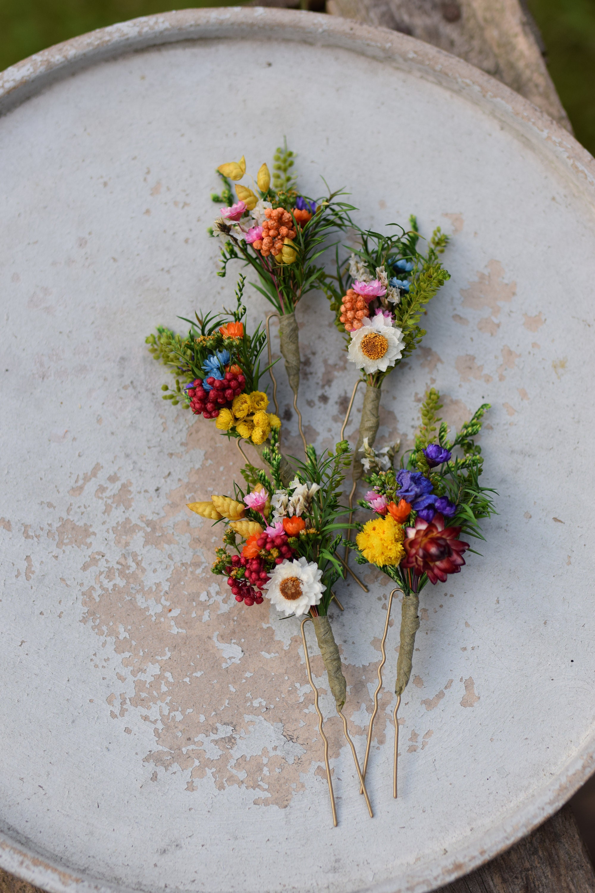 60 Stück Mini-Haarnadeln Set – Süße Blumen-, Herz- & Gänseblümchen-Clips Für Kinder & Erwachsene (verschiedene Farben & Designs)