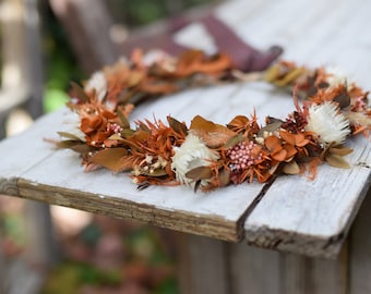 Dried Flower crown, Wedding flower crown, Bridal flower crown, Rustic Flower Crown, Maternity photosession, Wildflower crown, headwreath