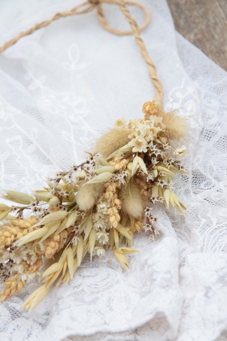 Bridal flower crown Wildflower crown Wedding flower crown Dried Flower crown Rustic Flower Crown headwreath Maternity photosession