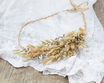 Dried Flower crown, Wedding flower crown, Bridal flower crown, Rustic Flower Crown, Maternity photosession, Wildflower crown, headwreath