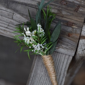 Rustic wedding buttonhole, Woodland dried boutonniere, Vintage or country wedding, Dried Flower Grooms Buttonhole