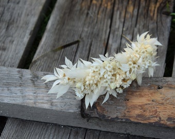 Head wreath, Wedding headband, Rustic wreath, dried flowers headband, Folk wedding, Rustic wedding