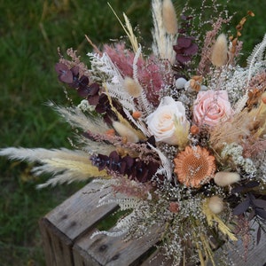 Rustic wedding bouquet for the bride, Wedding bouquet of dried flowers, Bouquet for bridesmaids, Rustic wedding, Natural wedding accessories