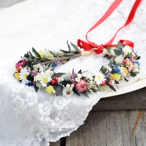 Dried Flower crown, Wedding flower crown, Bridal flower crown, Rustic Flower Crown, Maternity photosession, Wildflower crown, headwreath