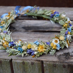Dried Flower crown, Wedding flower crown, Bridal flower crown, Rustic Flower Crown, Maternity photosession, Wildflower crown, headwreath