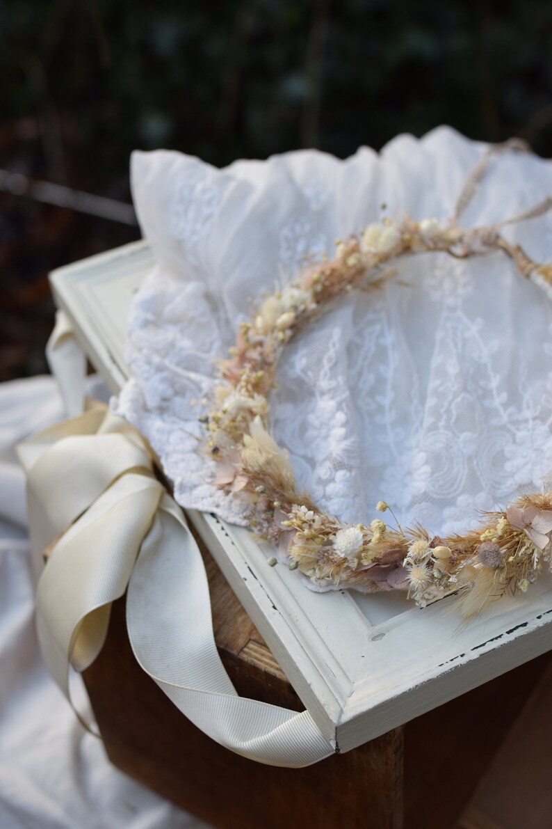 Dried Flower crown, Wedding flower crown, Bridal flower crown, Rustic Flower Crown, Maternity photosession, Wildflower crown, headwreath image 1