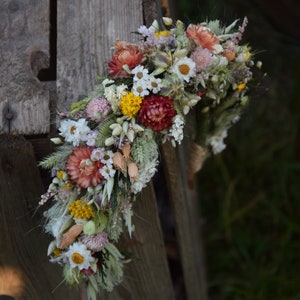 Head wreath, Wedding headband, Rustic wreath, dried flowers headband, Folk wedding, Rustic wedding