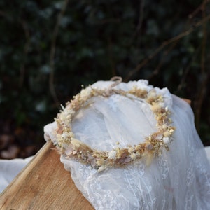 Dried Flower crown, Wedding flower crown, Bridal flower crown, Rustic Flower Crown, Maternity photosession, Wildflower crown, headwreath image 2