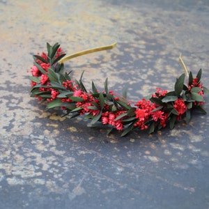 Corona di fiori secchi reali, corona di nozze essiccata, corona di respiro del bambino di eucalipto essiccato reale, corona di Gypsophila
