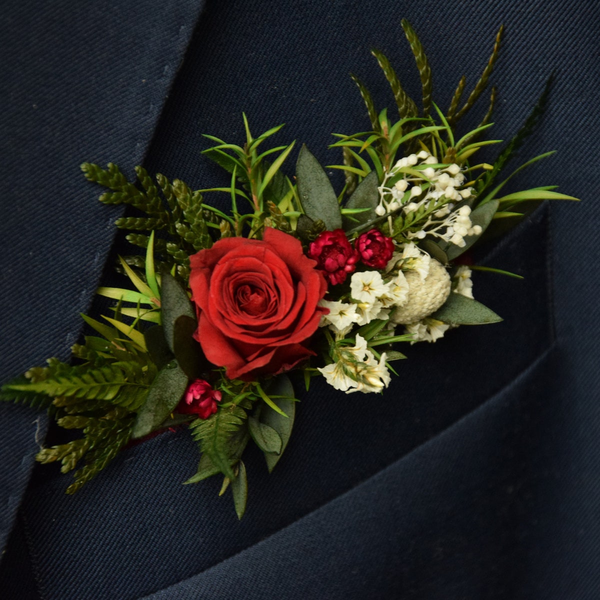 Rustic Pocket Boutonniere, Woodland Dried Boutonniere, Vintage or Country Wedding, Dried Flower Grooms Buttonhole - Etsy