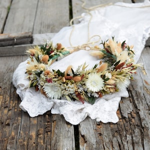 Dried Flower crown, Wedding flower crown, Bridal flower crown, Rustic Flower Crown, Maternity photosession, Wildflower crown, headwreath