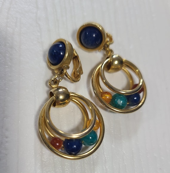 Vintage 90's LCI Mini Cabochon Earnings