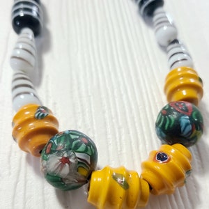 Vintage African Glass Trade Bead Necklace