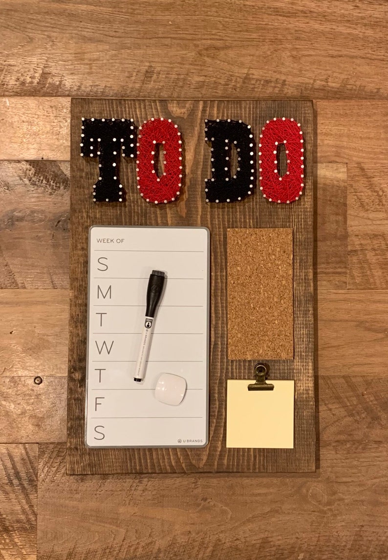 To Do Board Memo Board Organization Board Cork Board Etsy