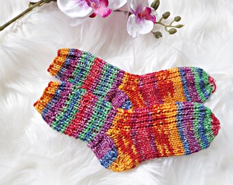 Socks children's socks knitted socks wool socks winter socks size: 20/21 knee socks stockings girls socks children