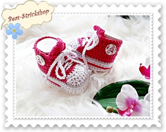 1 pair of baby shoes, 0-3 months, foot length 9 cm, made of cotton Oeko-Tex 100, gift for birth