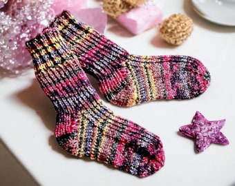 Children's socks size 24, socks, baby socks, knitted socks, wool socks, winter socks, knee socks, stockings, children, knitted, handmade,