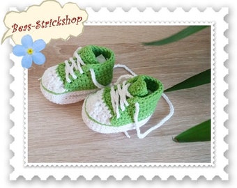 1 pair of baby shoes, 0-3 months, foot length 9 cm, made of cotton Oeko-Tex 100, gift for birth