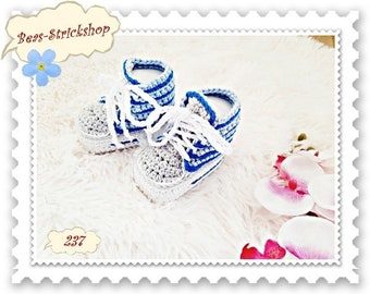 1 pair of baby shoes, 0-3 months, foot length 9 cm, made of cotton Oeko-Tex 100, gift for birth