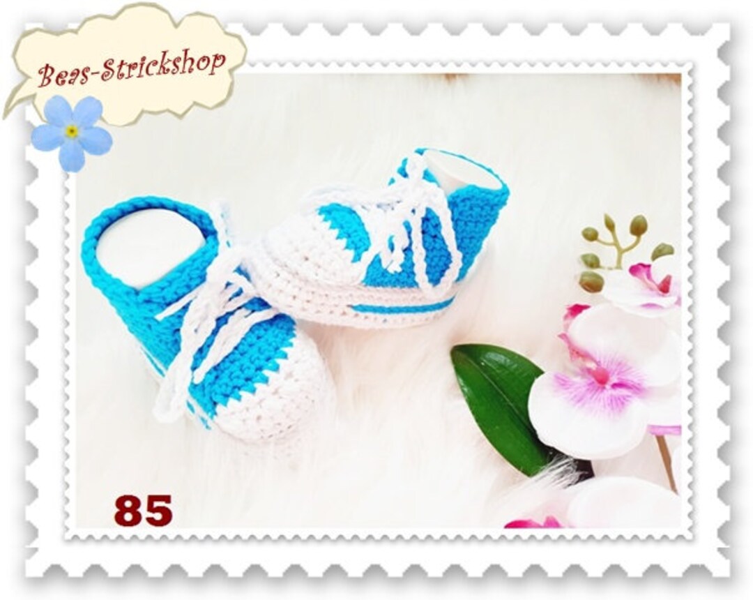 1 Pair of Baby Shoes, 0-3 Months, Foot Length 9 Cm, Made of Cotton Oeko ...