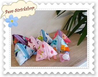 Pacifier bag pyramid bag triangle bag universal bag key bag pacifier bag owl plane butterfly fish zoo animals